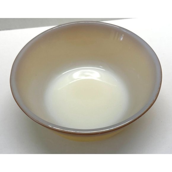 Vintage Anchor Hocking Fire King Ombre Oven-Proof Bowl Yellow and Brown - Picture 7 of 10